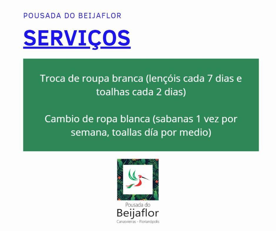 Pousada Do Beijaflor Florianópolis Esterno foto